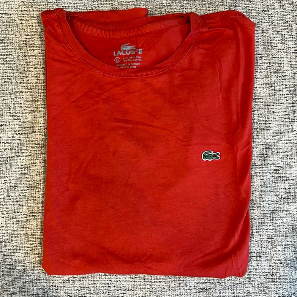 Men’s Lacoste crew neck t shirt